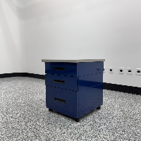 3-Drawer Mobile Filing Cabinet image 1